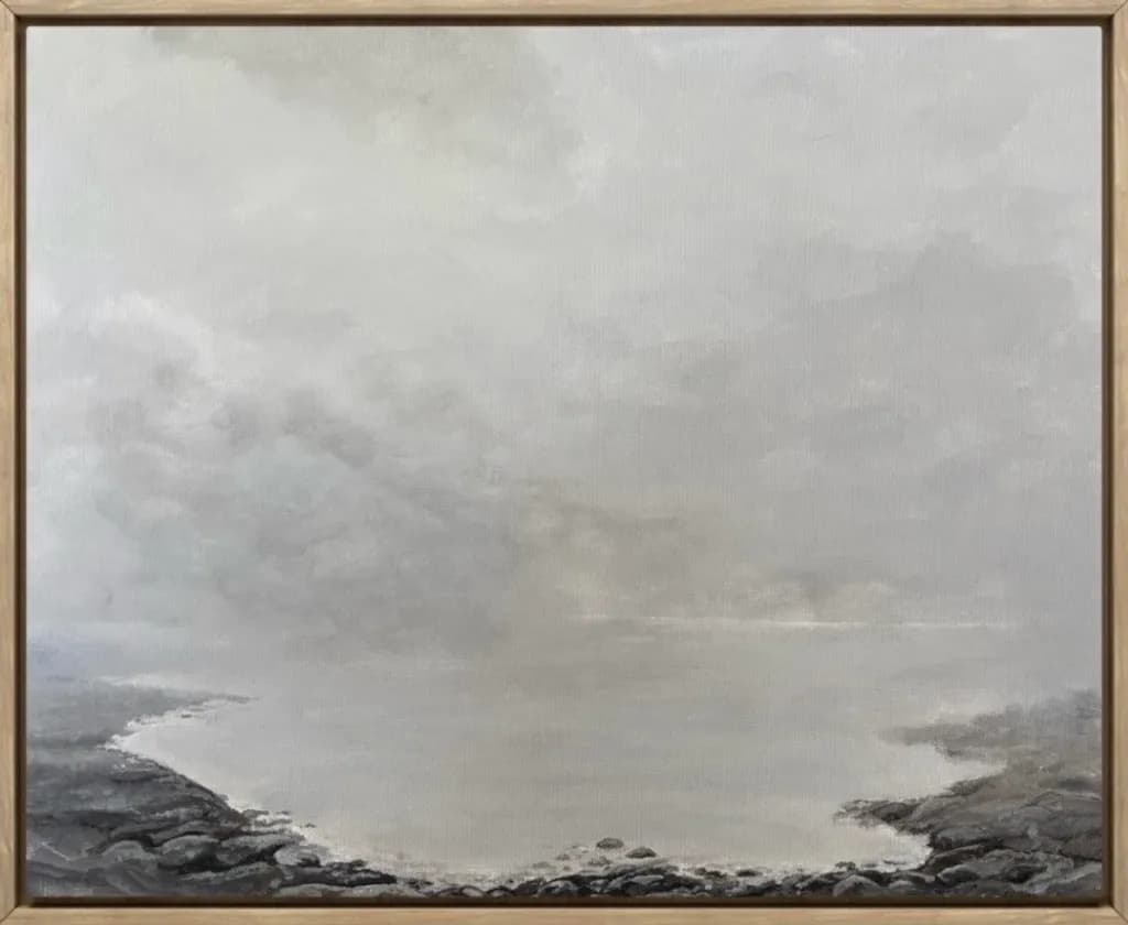 Monochrome Coastline Study