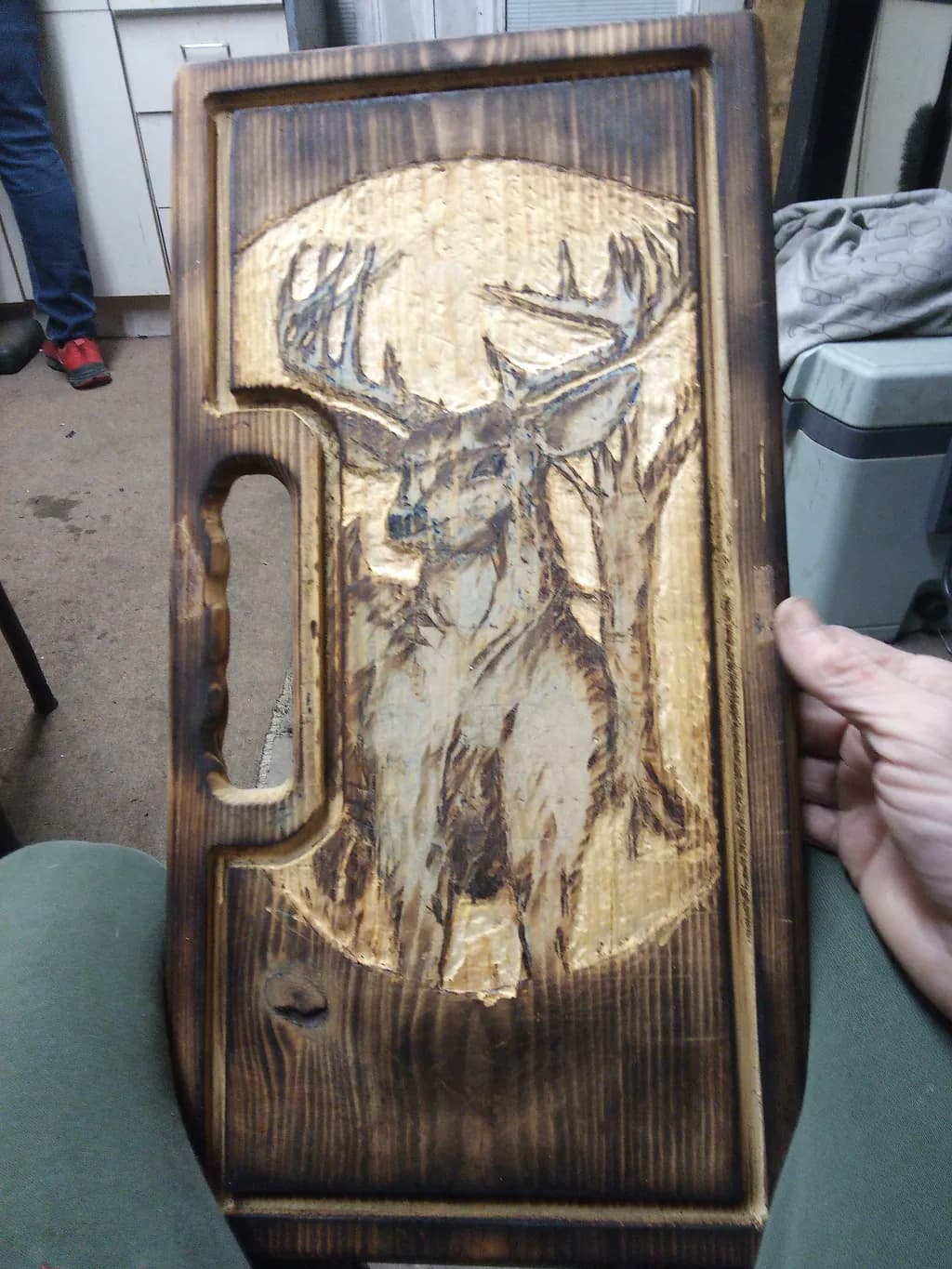 Buck Carved Board