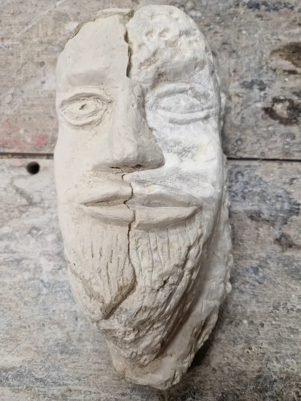 Split Stone Portrait