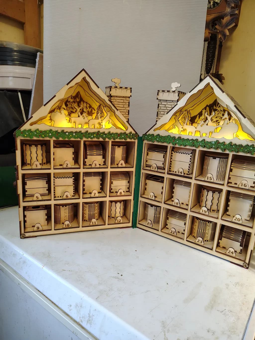 Wooden Advent House