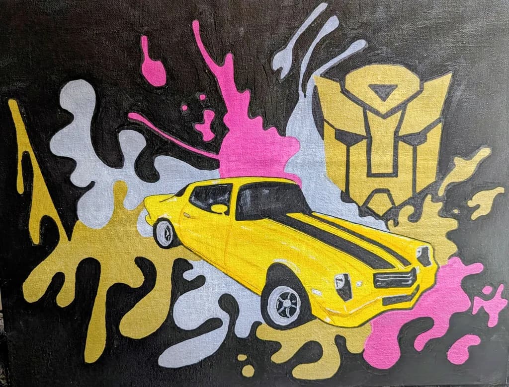Yellow Muscle Splatter