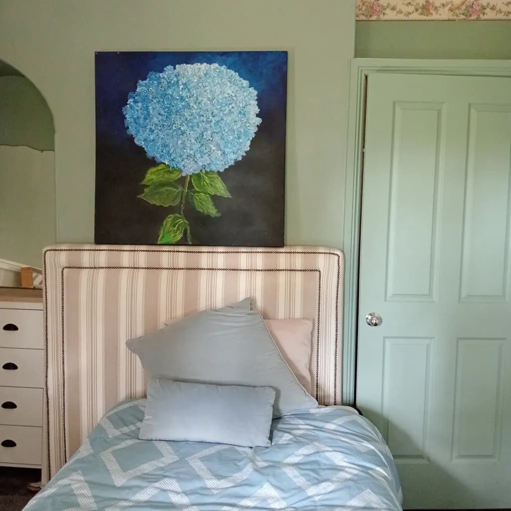 Blue Hydrangea Bloom