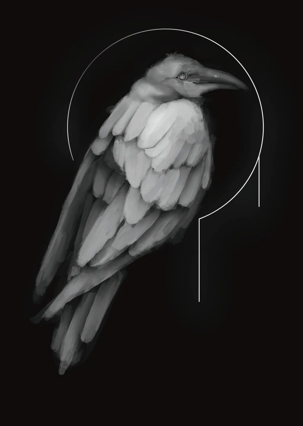 Monochrome Raven