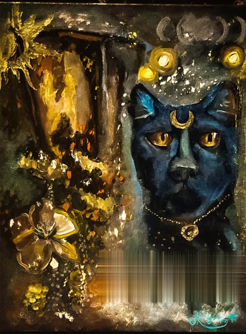 Moonlit Cat Majesty