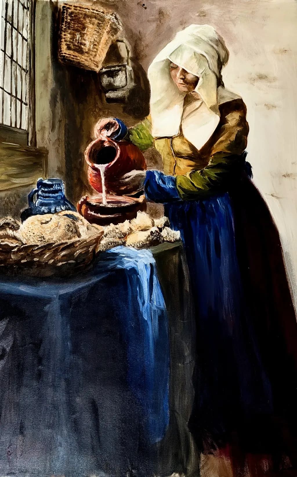 Milkmaid Pouring Milk