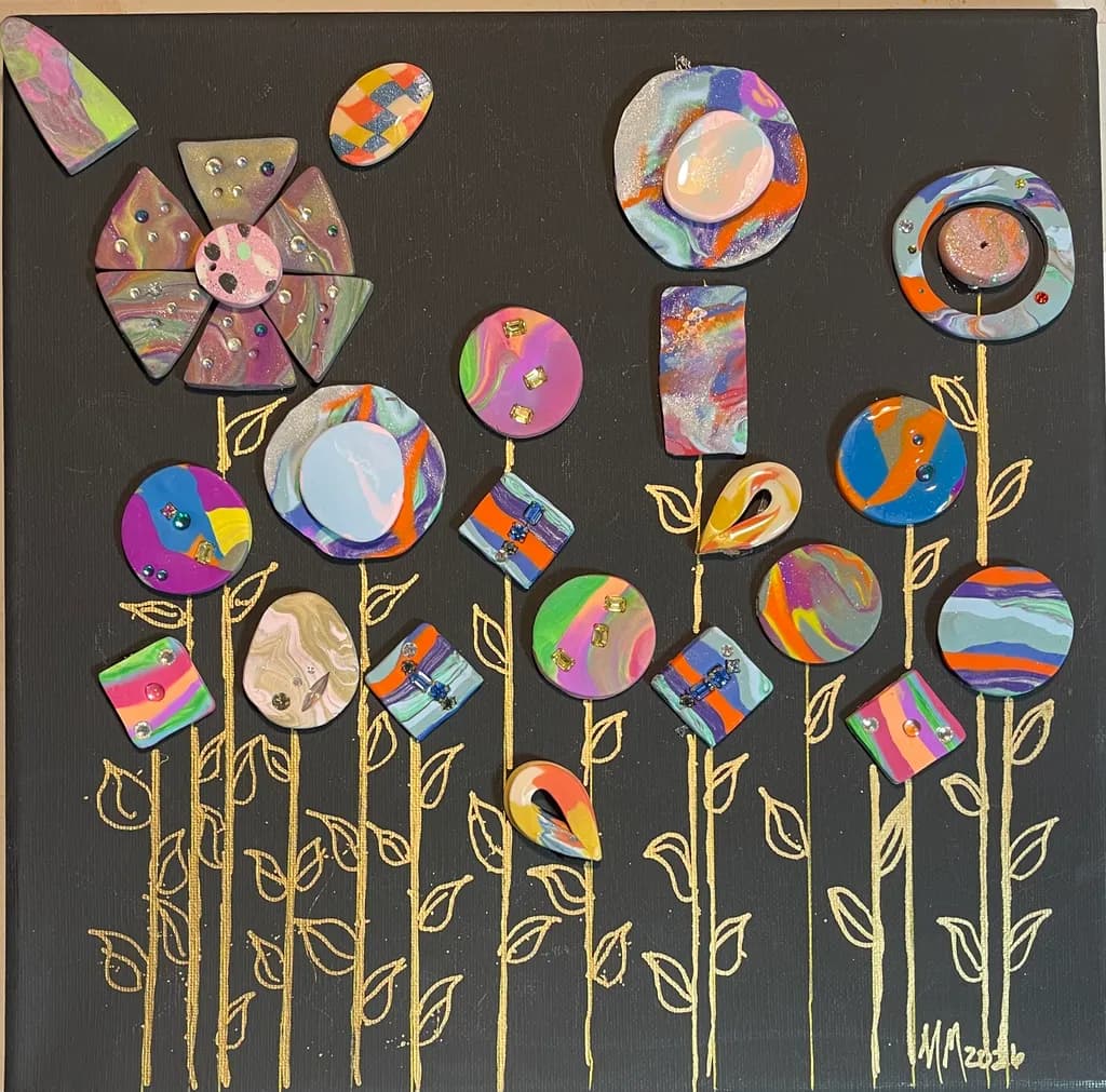 Abstract Flower Garden