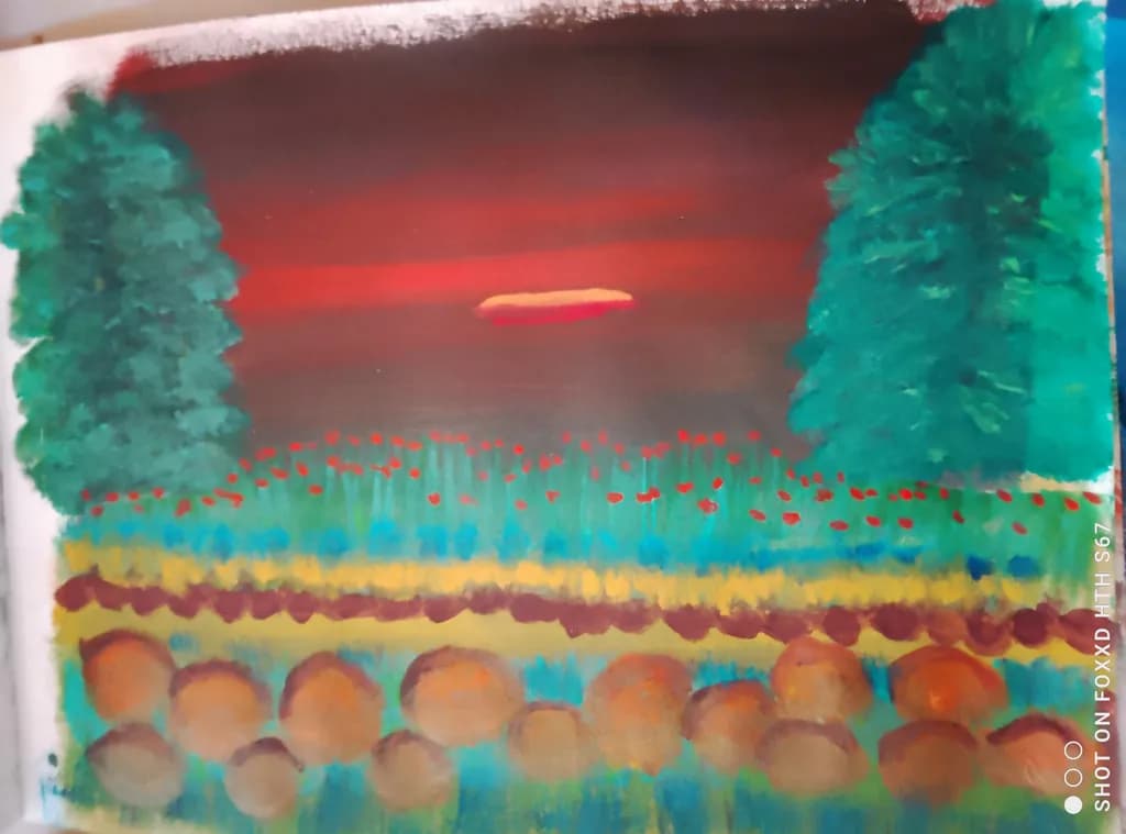 Crimson Dusk Field