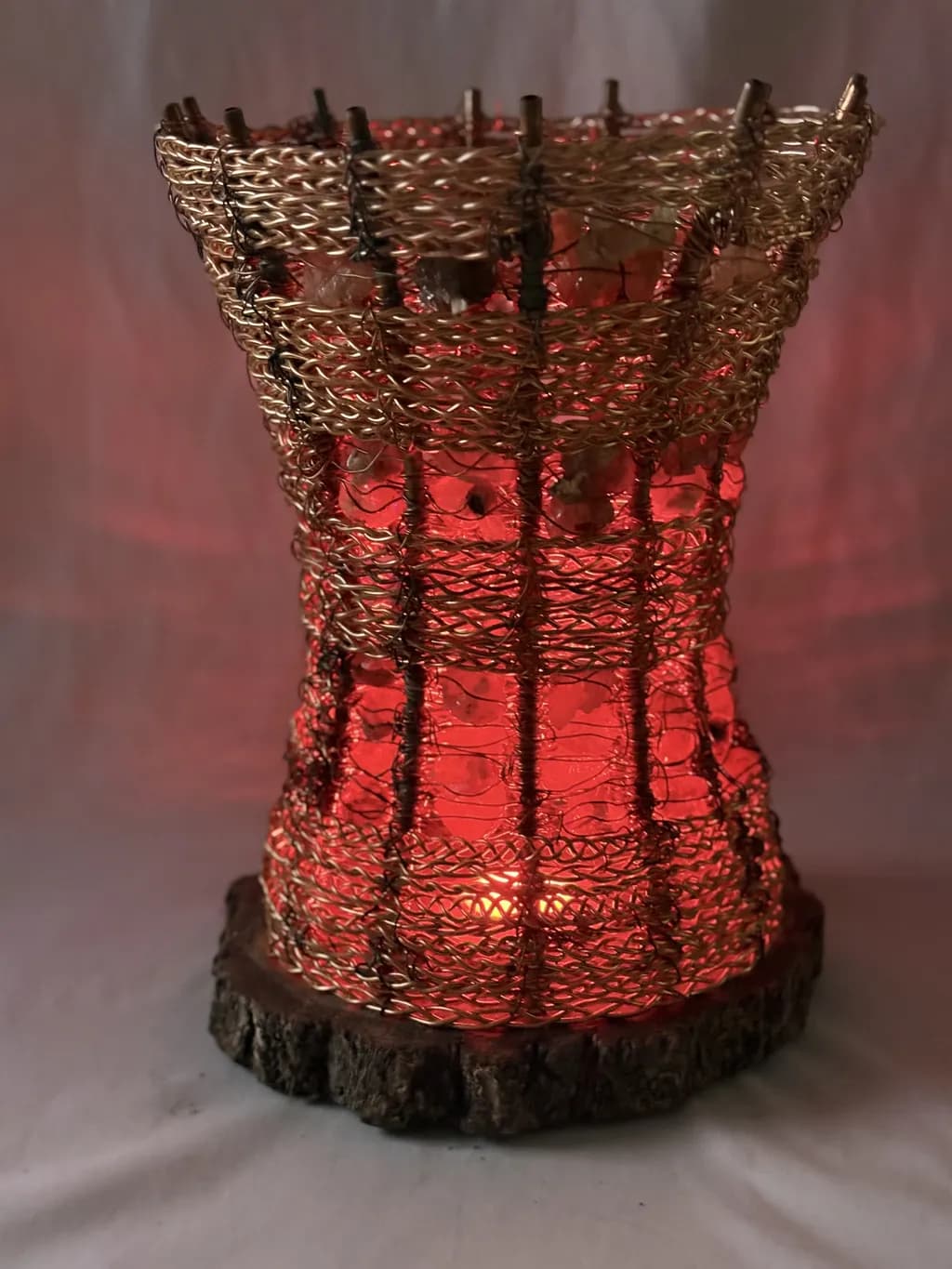 Crimson Woven Glow
