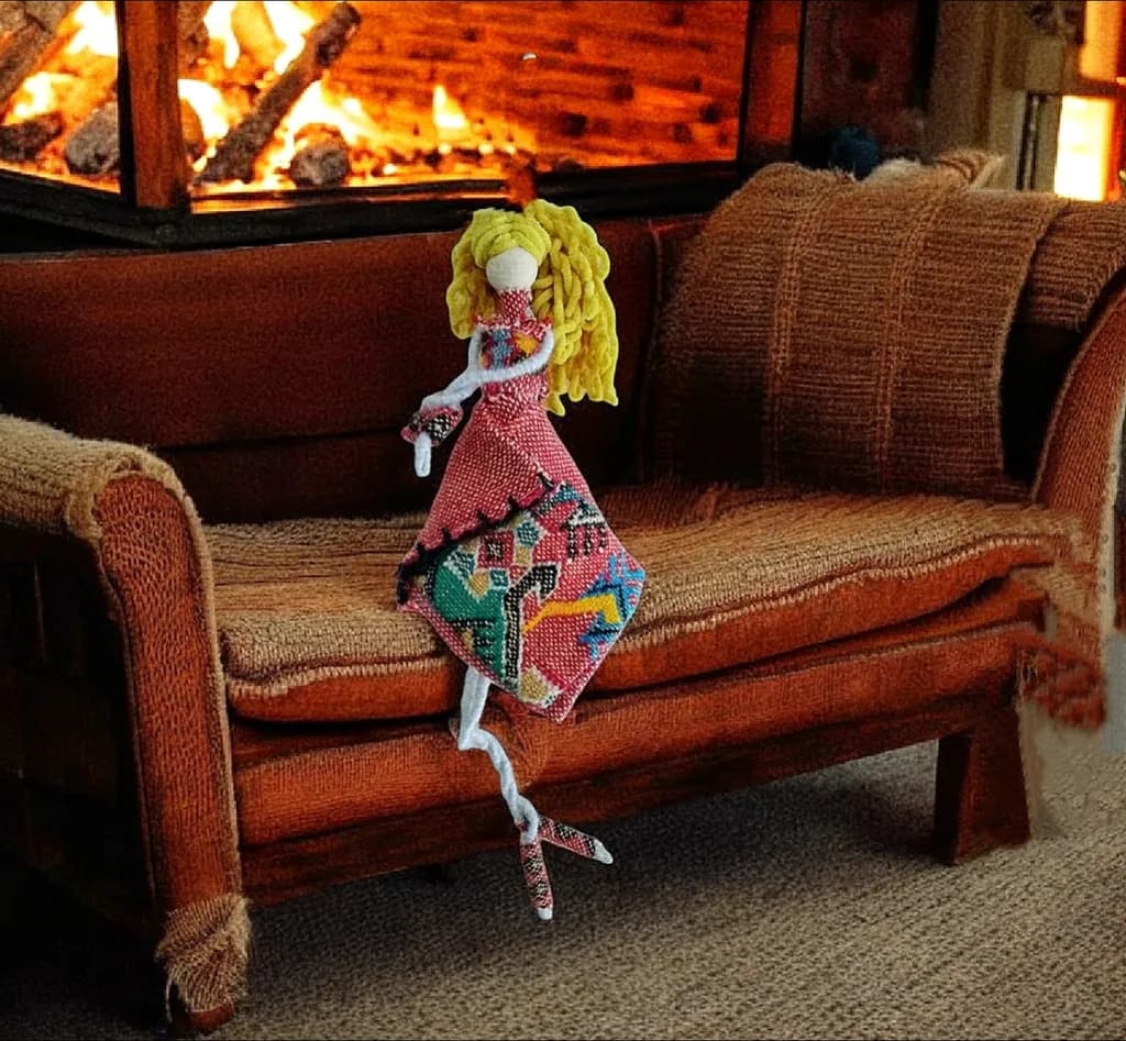 Woven Doll by the Hearth