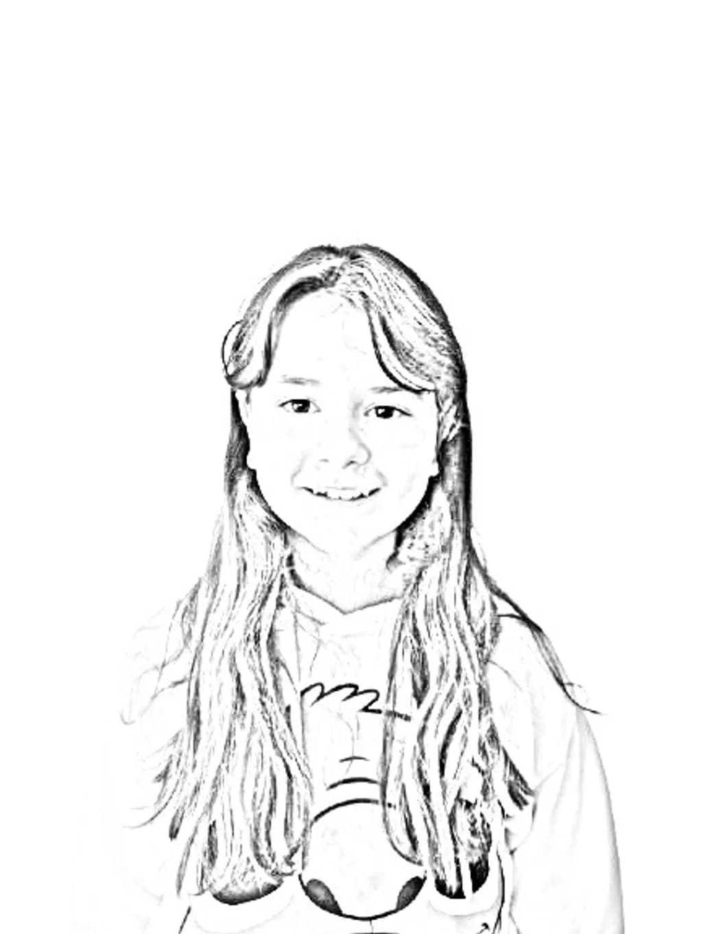 Youthful Smile Sketch