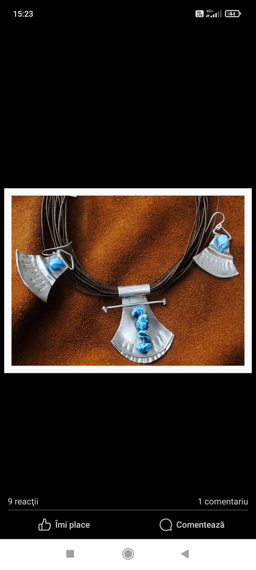 Blue Stone Silver Set