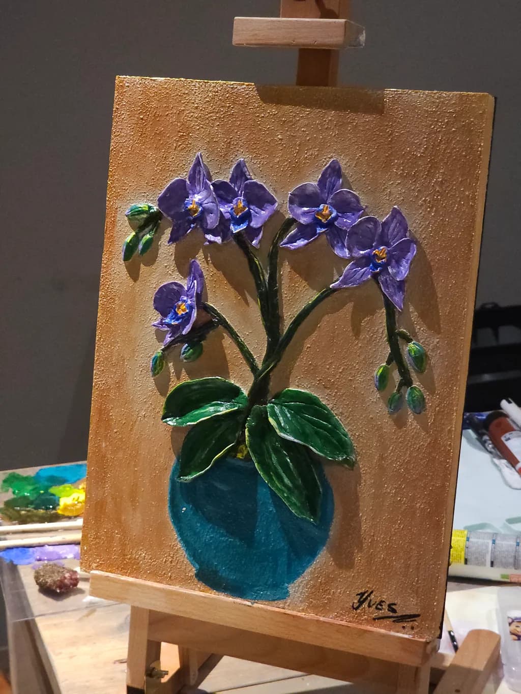 Purple Orchid Relief