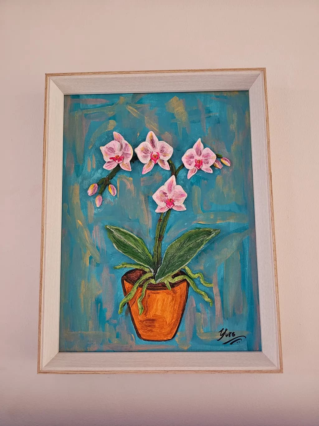 Orchid in Clay Pot