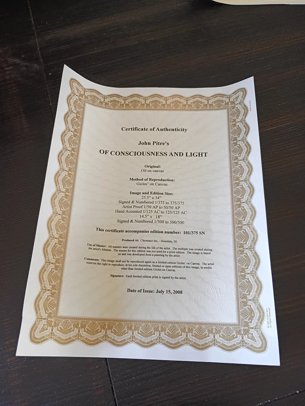 Of Consciousness and Light