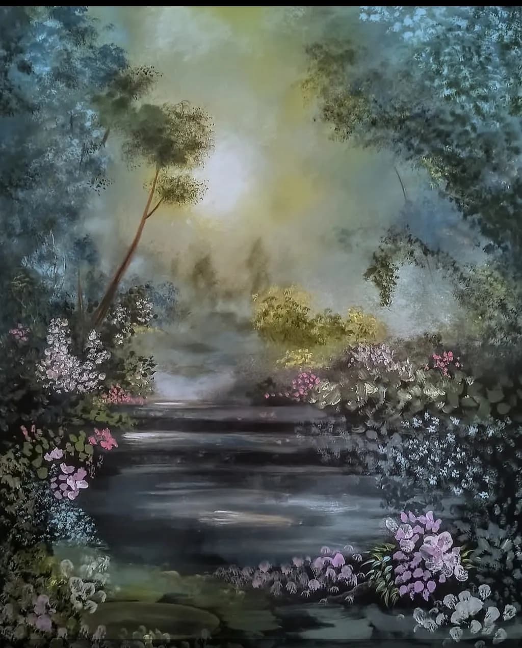 Misty Garden Path