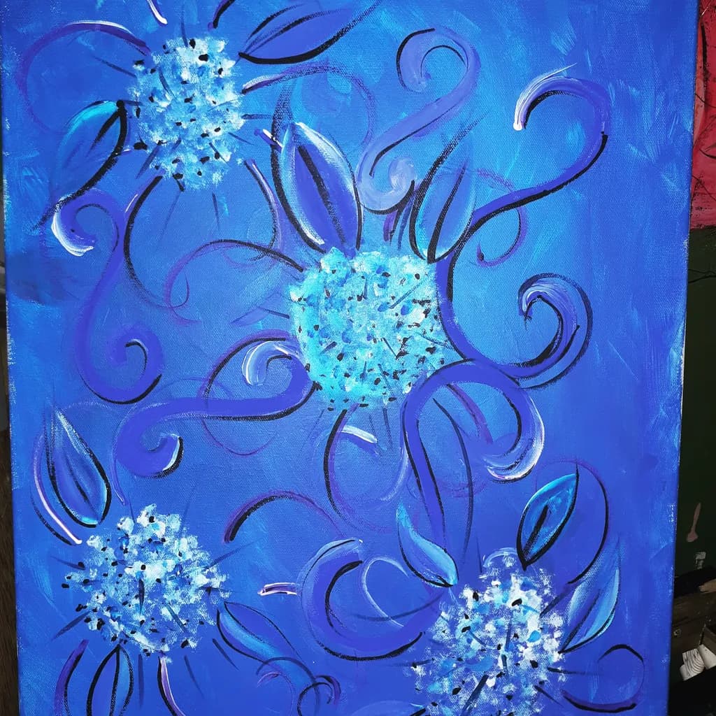 Blue Bloom Whirl