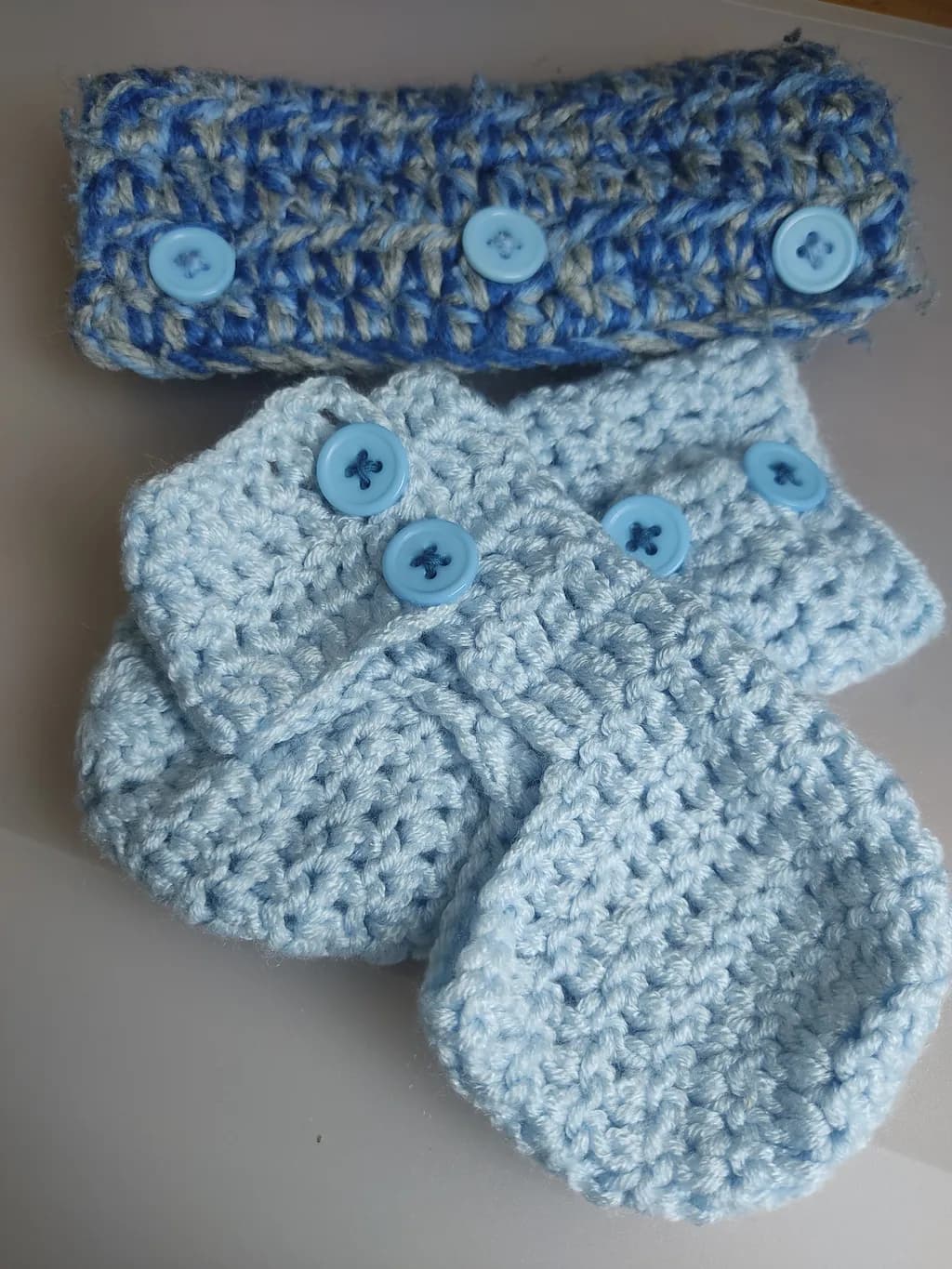 Cozy Blue Crochet Set
