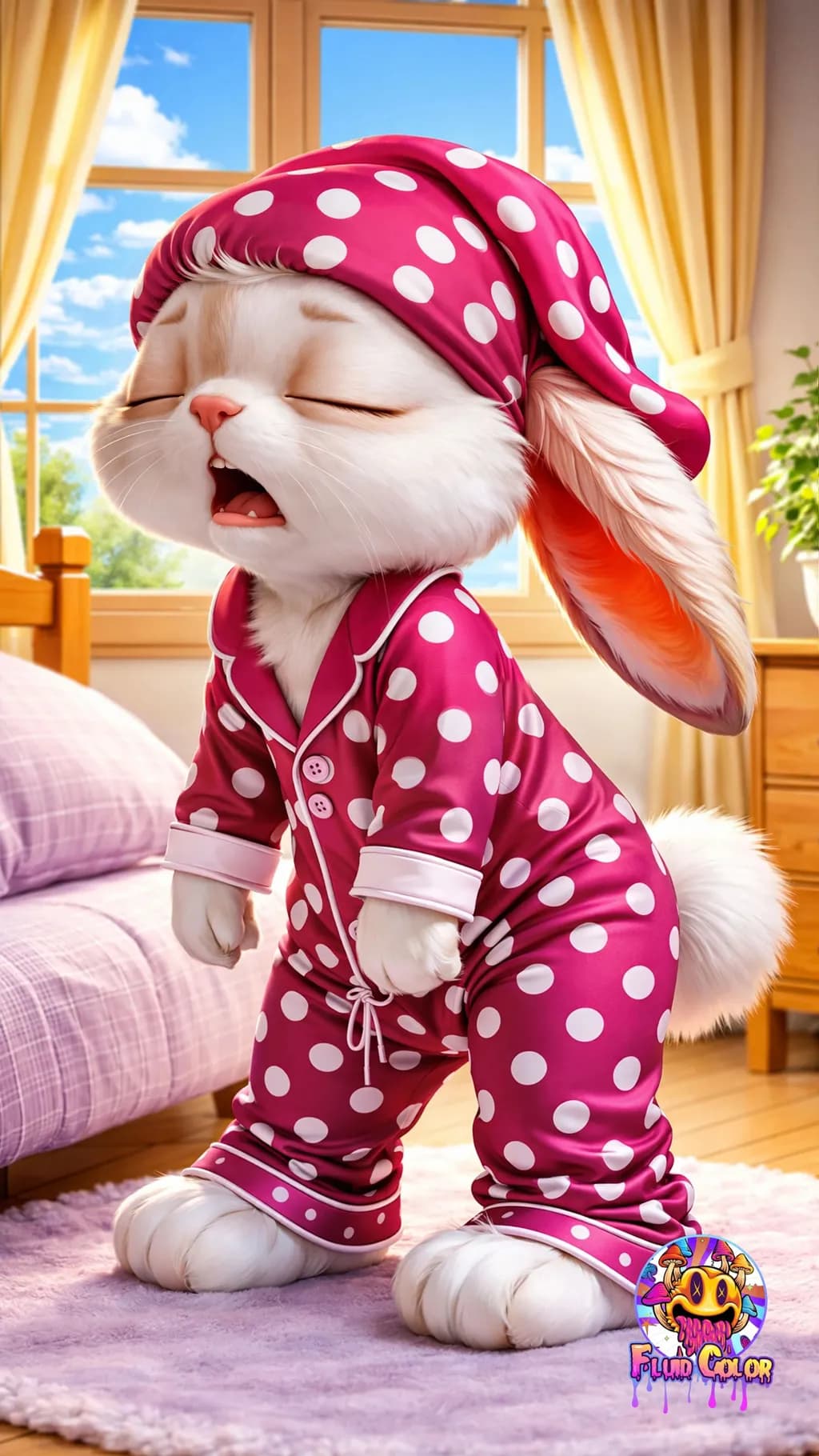 Sleepy Polka Bunny
