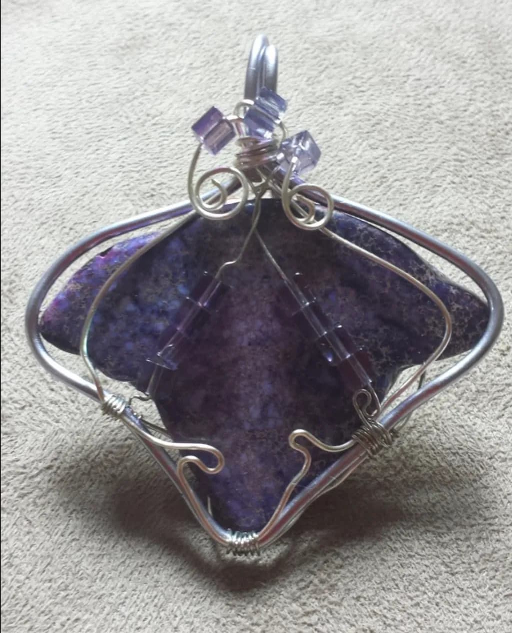 Purple Shield Pendant