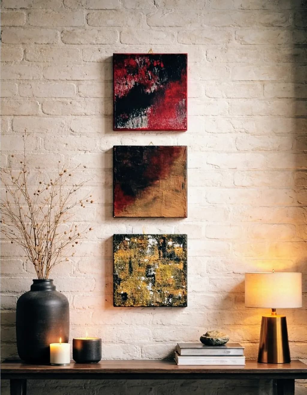 Abstract Triptych
