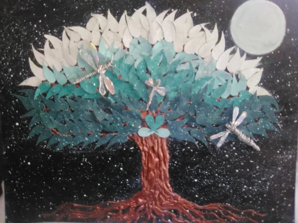 Moonlit Dragonfly Tree