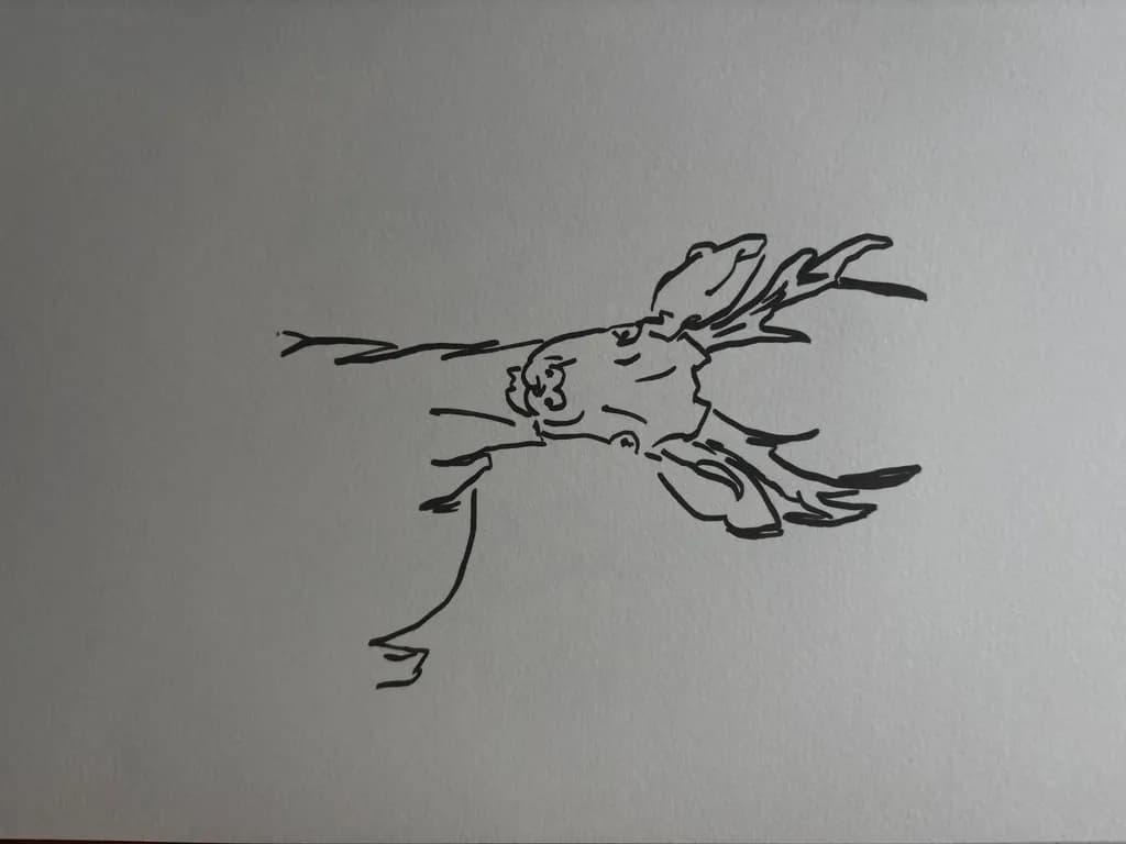 Minimalist Moose Outline