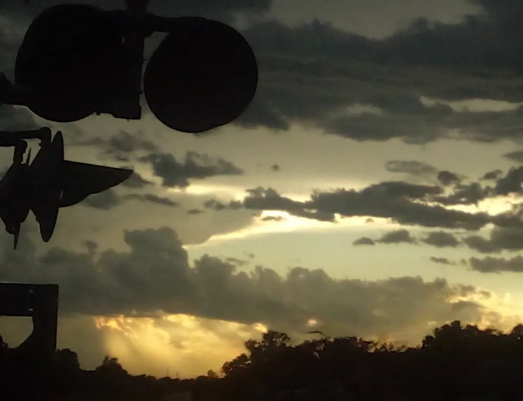 Cloudy Sunset Sky