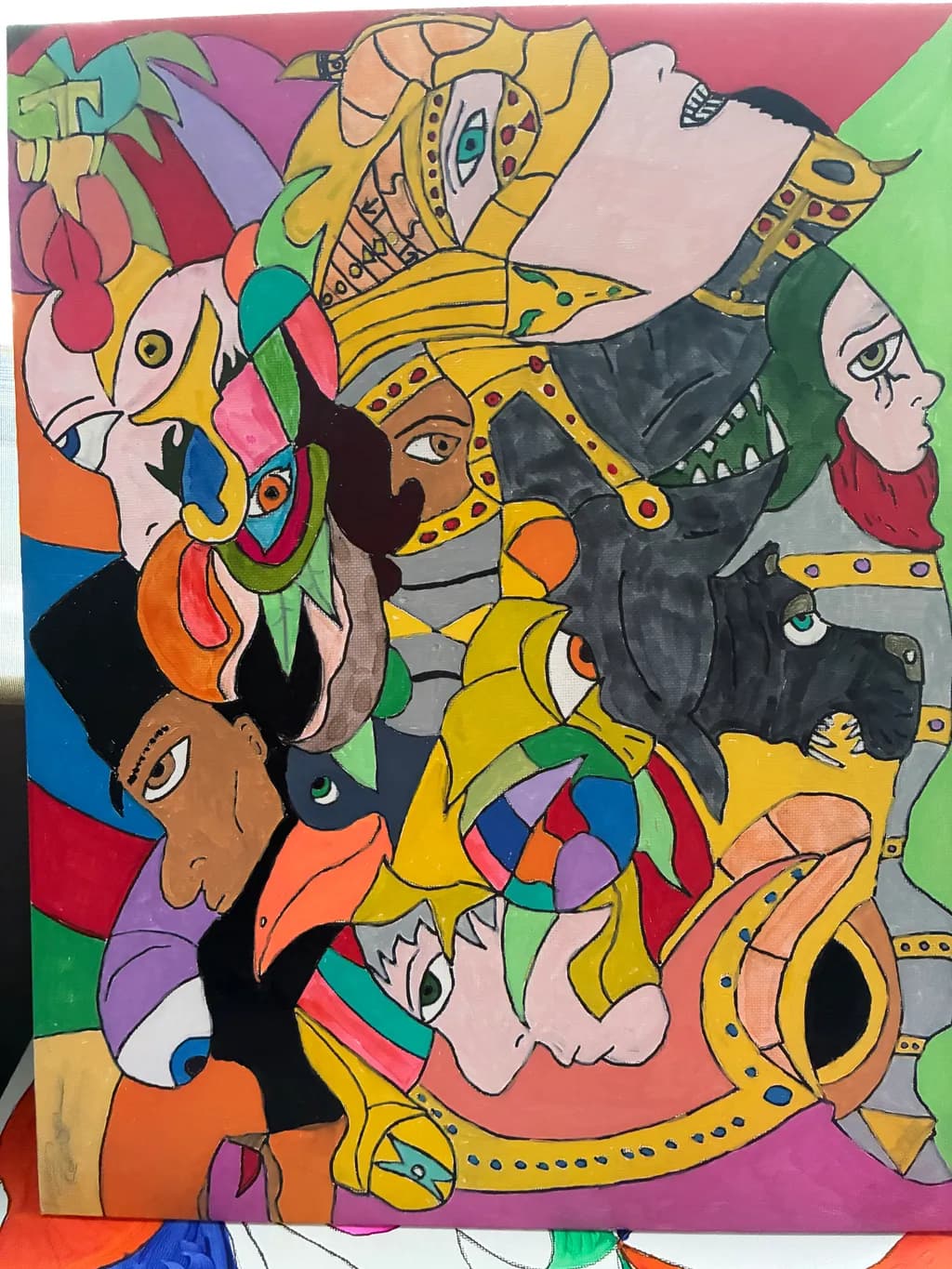 Faces and Beasts Collage