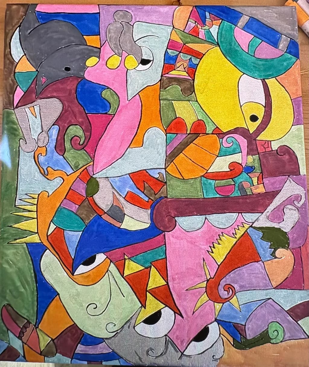 Colorful Animal Mosaic