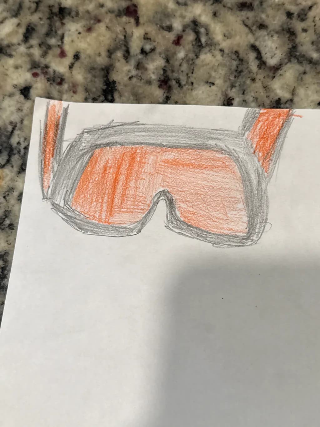 Orange Safety Goggles