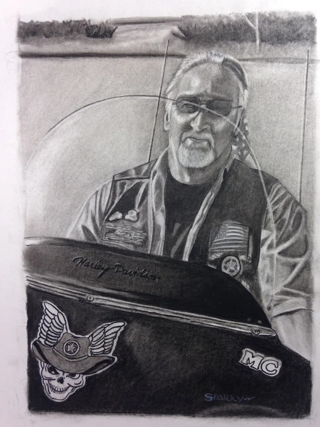 Harley Rider Portrait