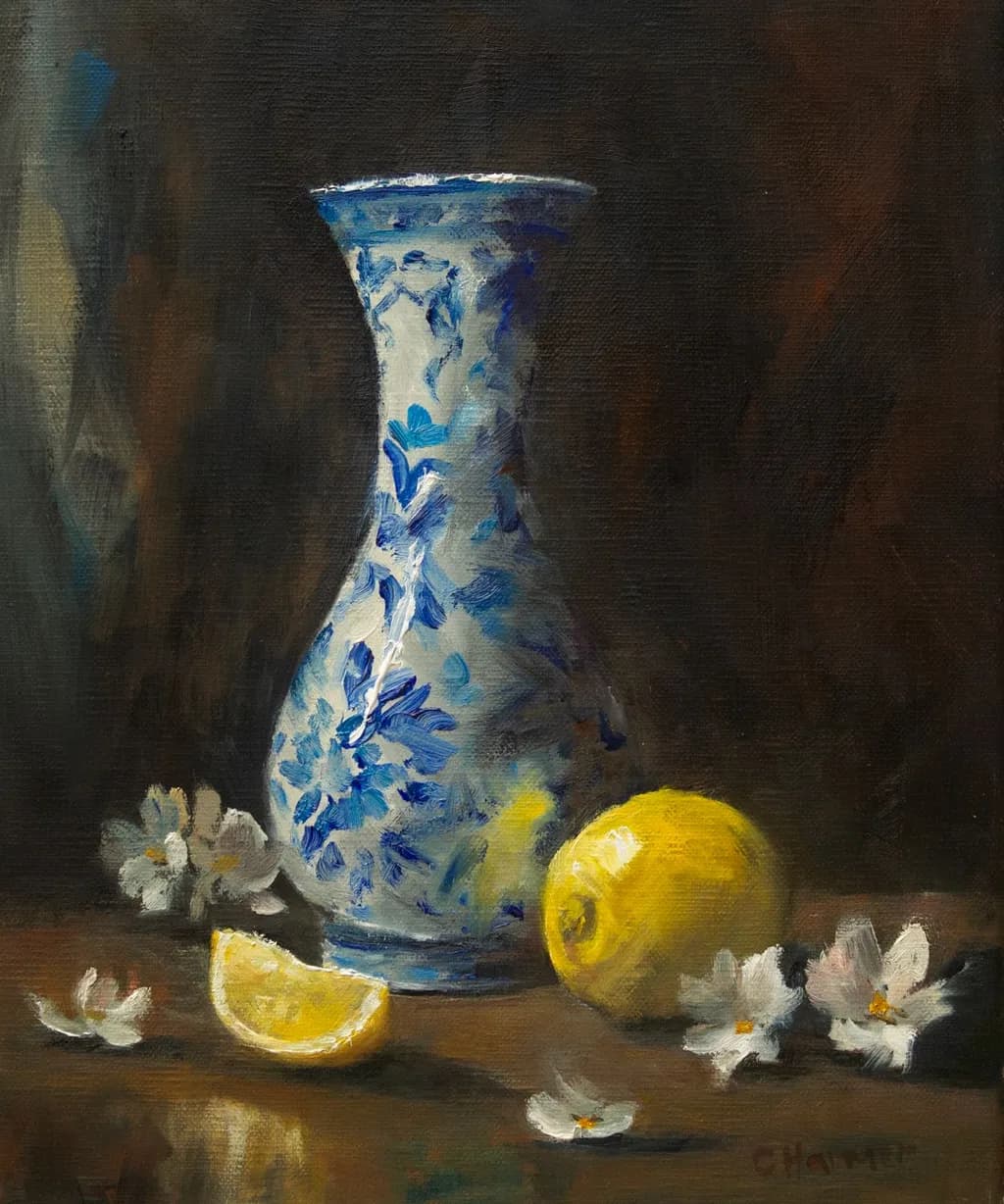 Blue Blossom Vase