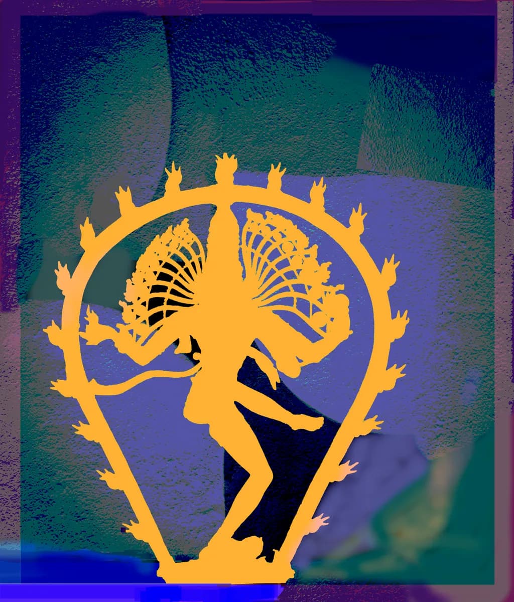 Dancing Shiva Silhouette