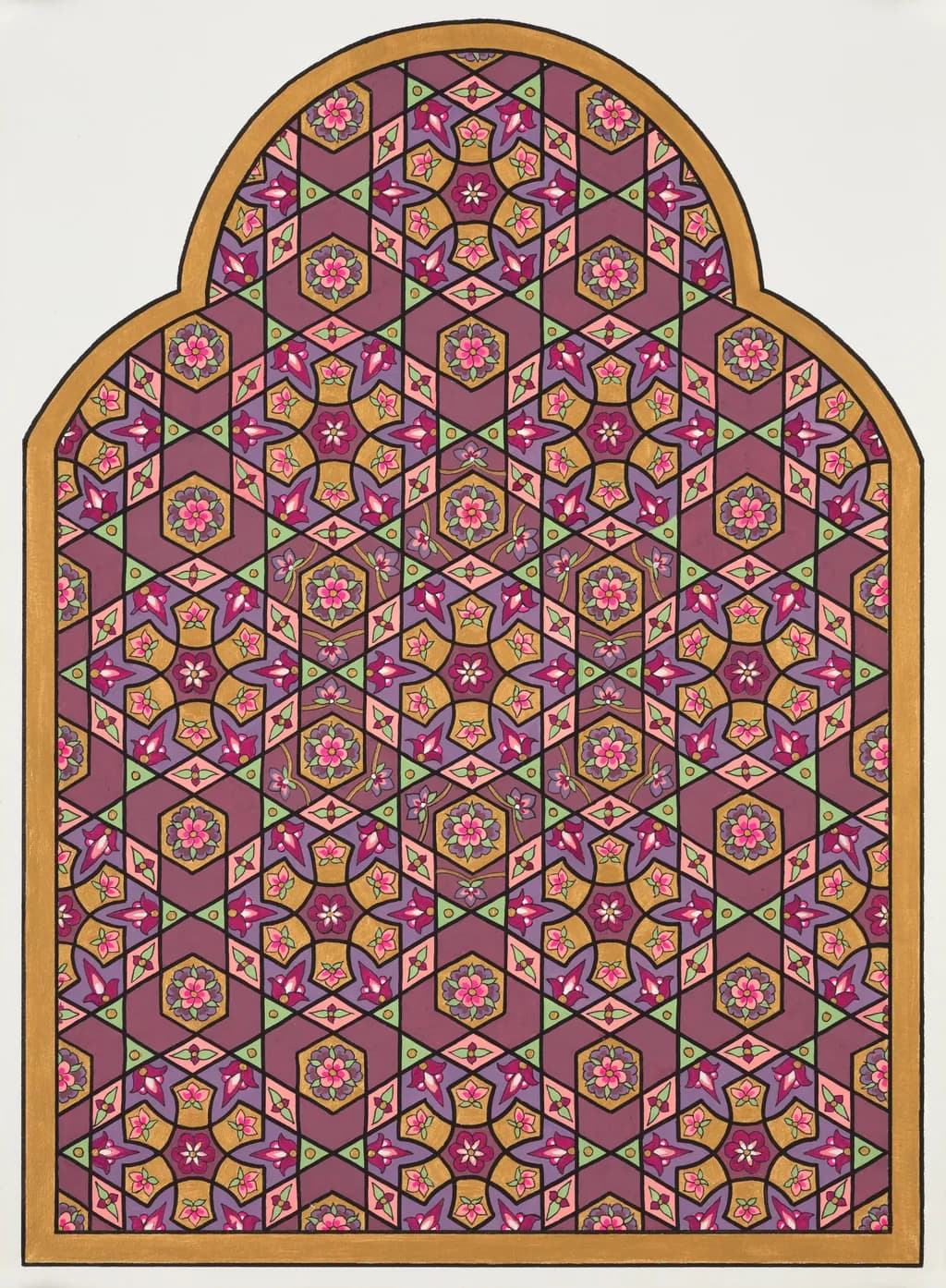 Geometric Blossom Pattern