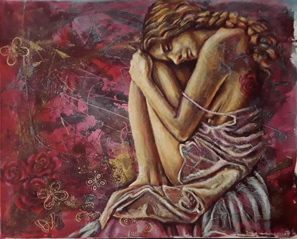 Embrace in Red