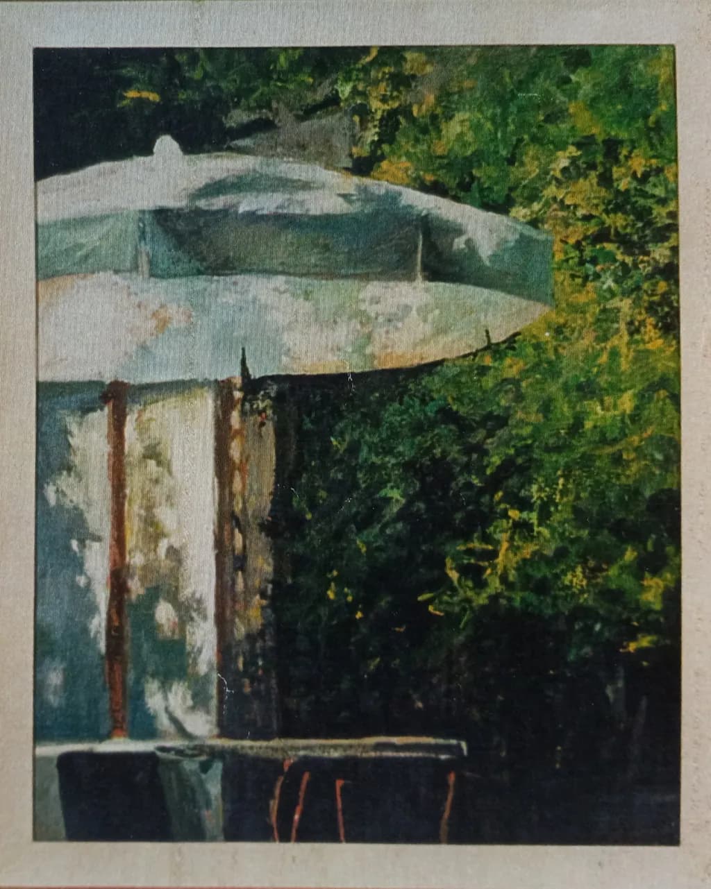 Shaded Garden Table