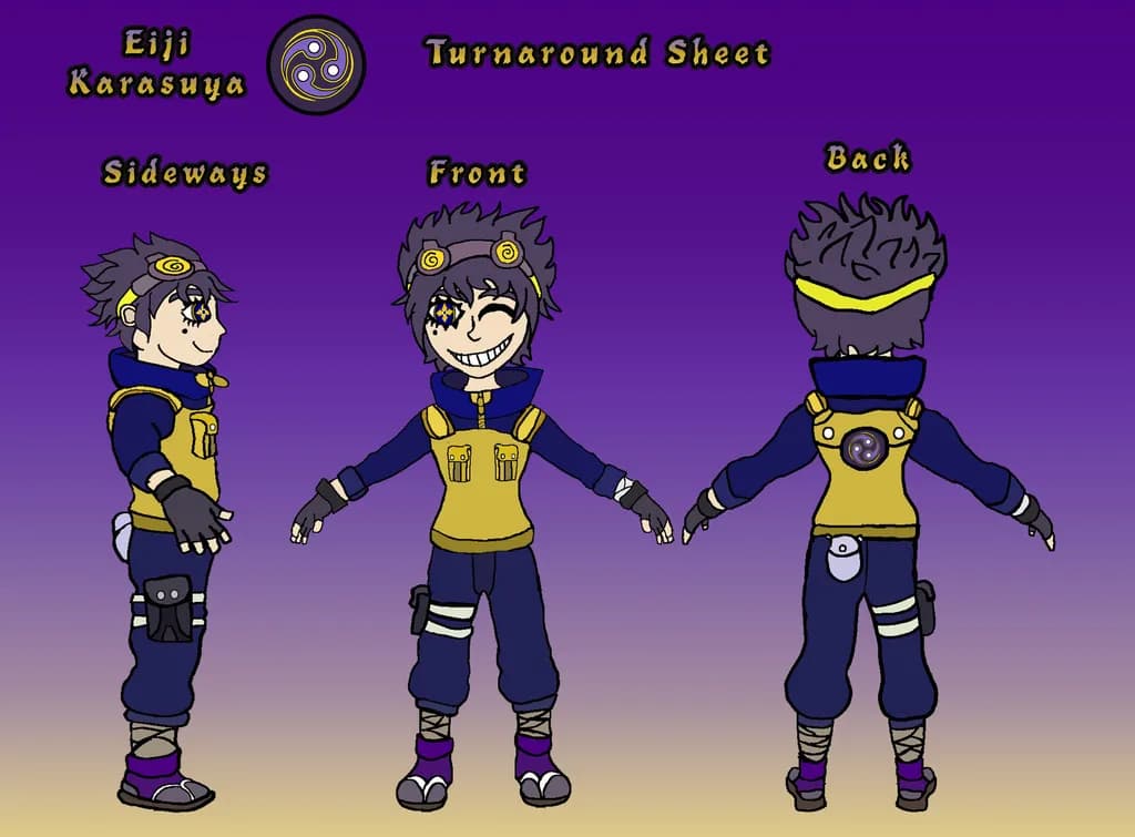 Eiji Character Turnaround