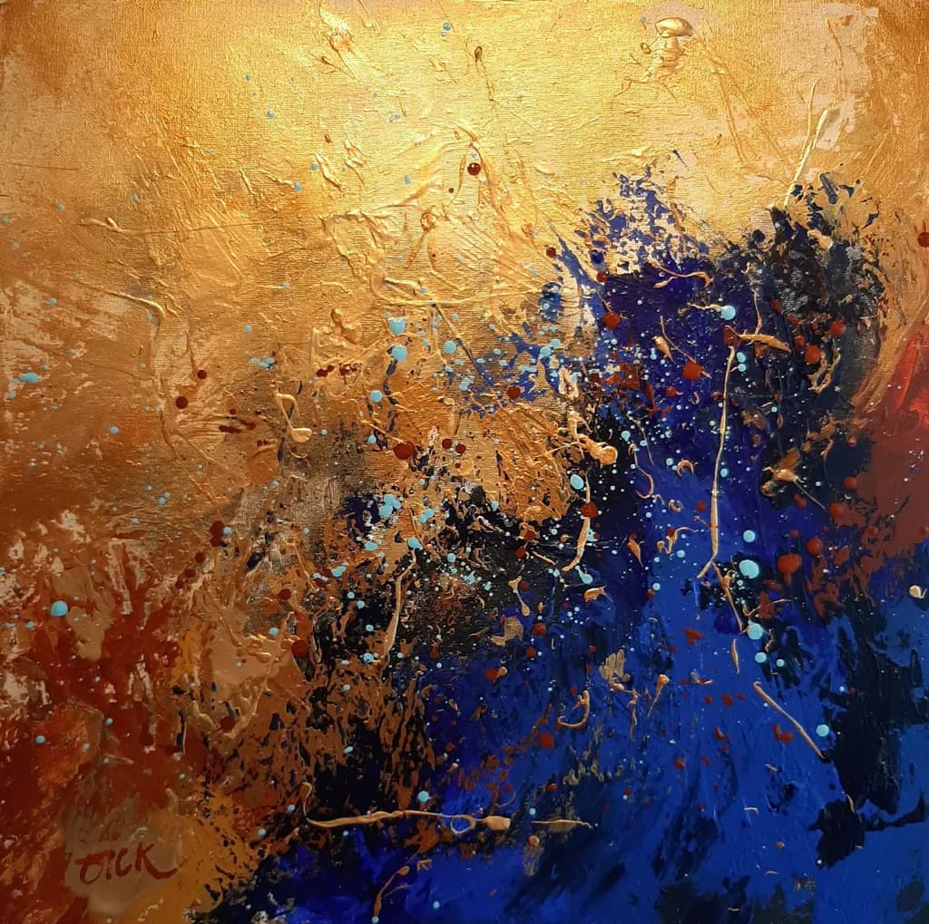 Bleu Splatter