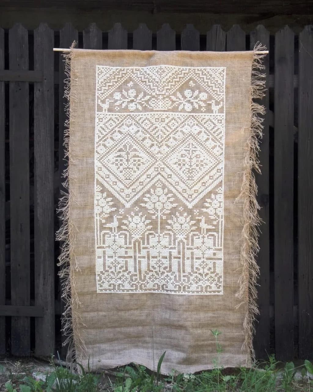 Rustic Floral Tapestry