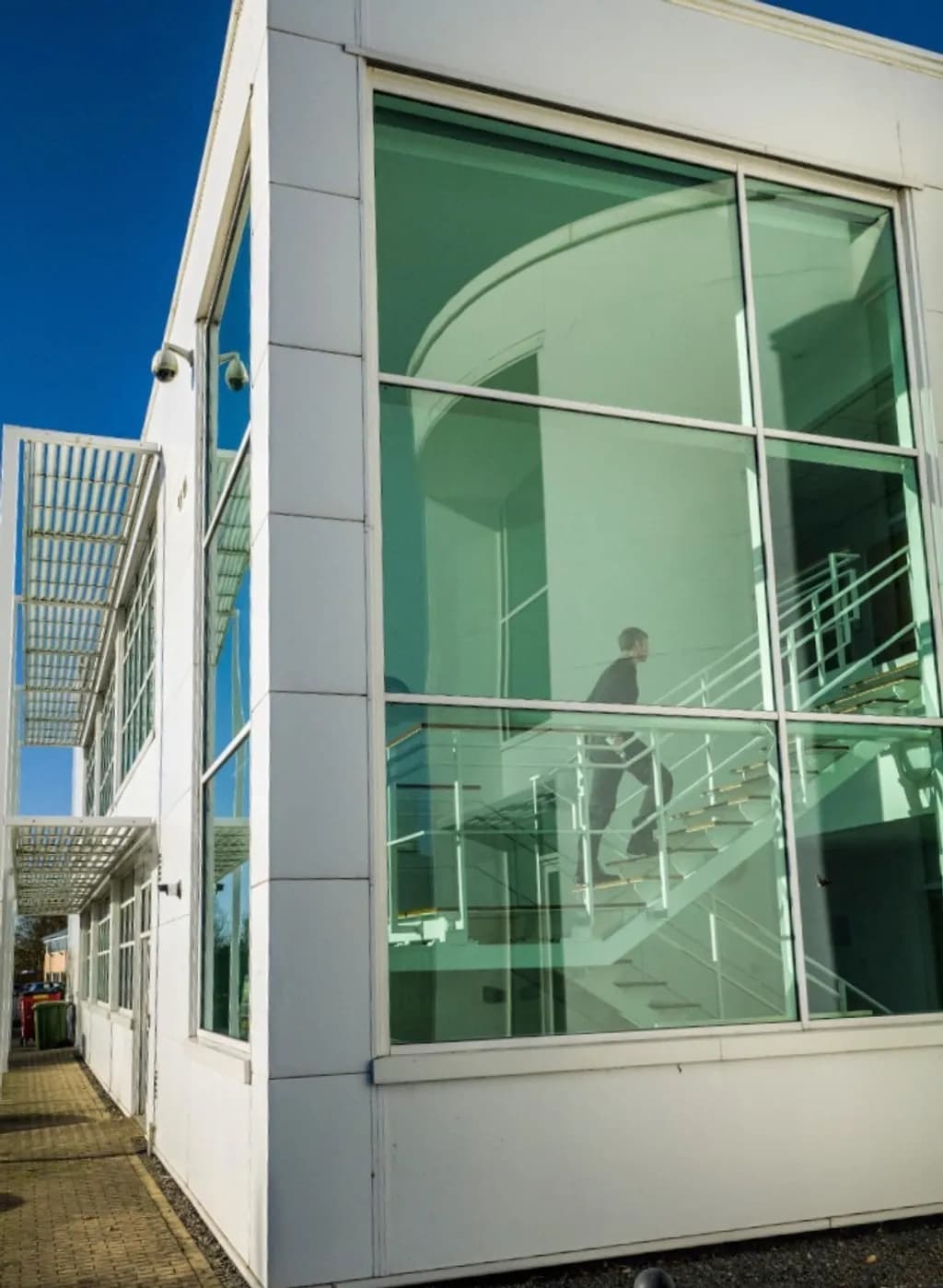 Glass Staircase Reflection