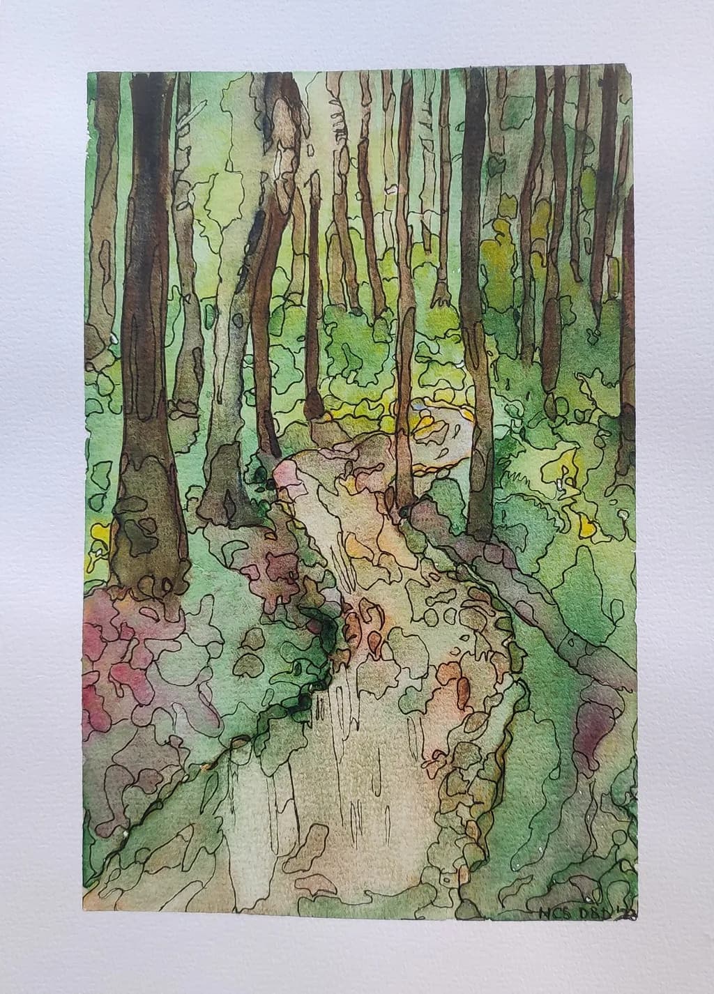 Winding Forest Path