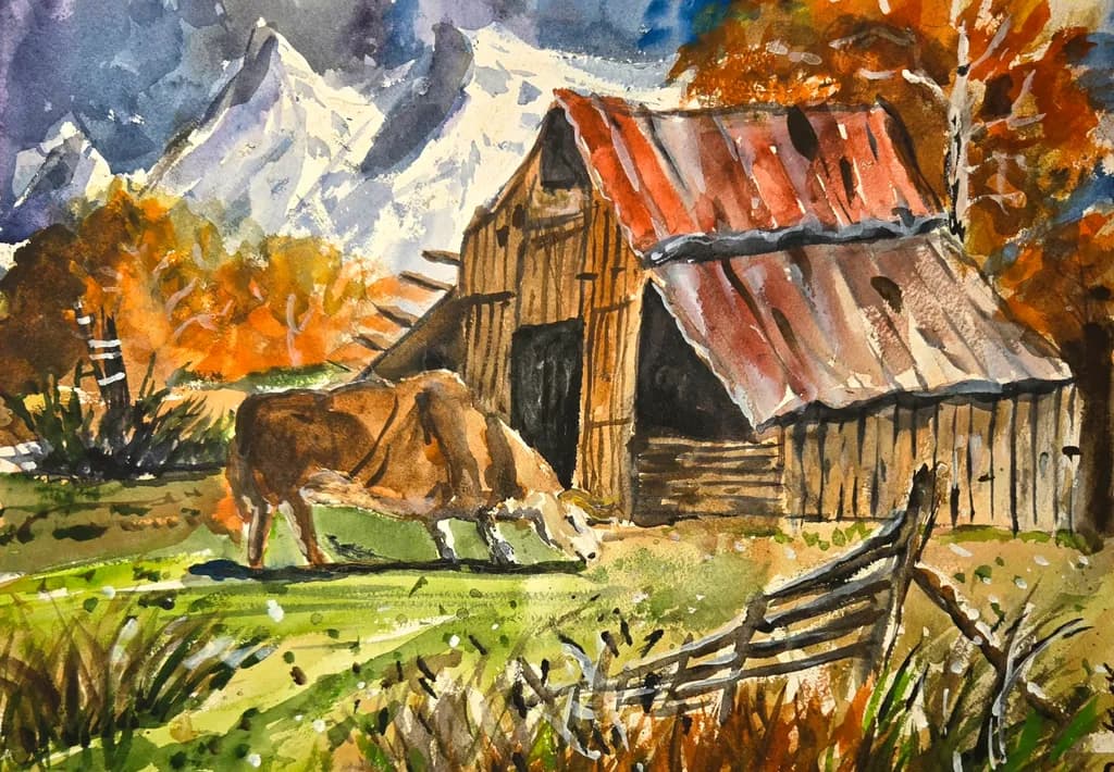 Rustic Autumn Homestead