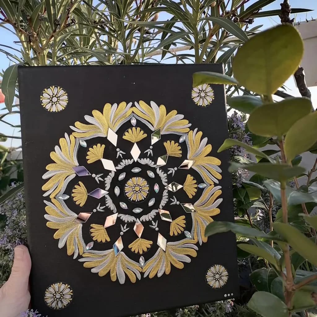 Golden Mandala Reflection