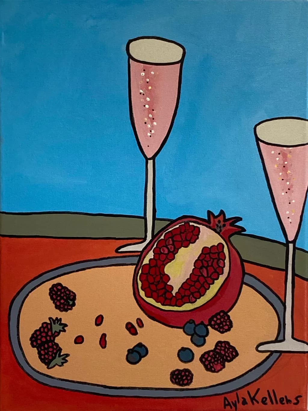 Pomegranate Toast