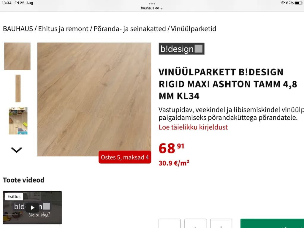 Rigid Maxi Ashton Oak Vinyl Flooring