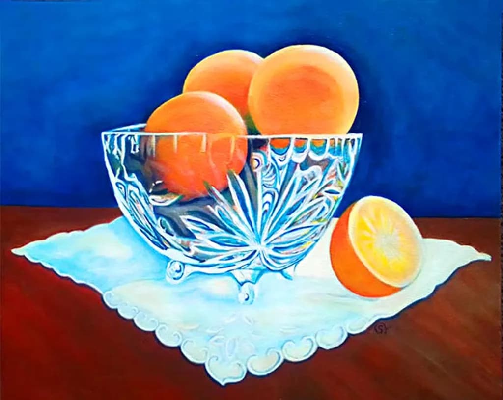Crystal Orange Bowl