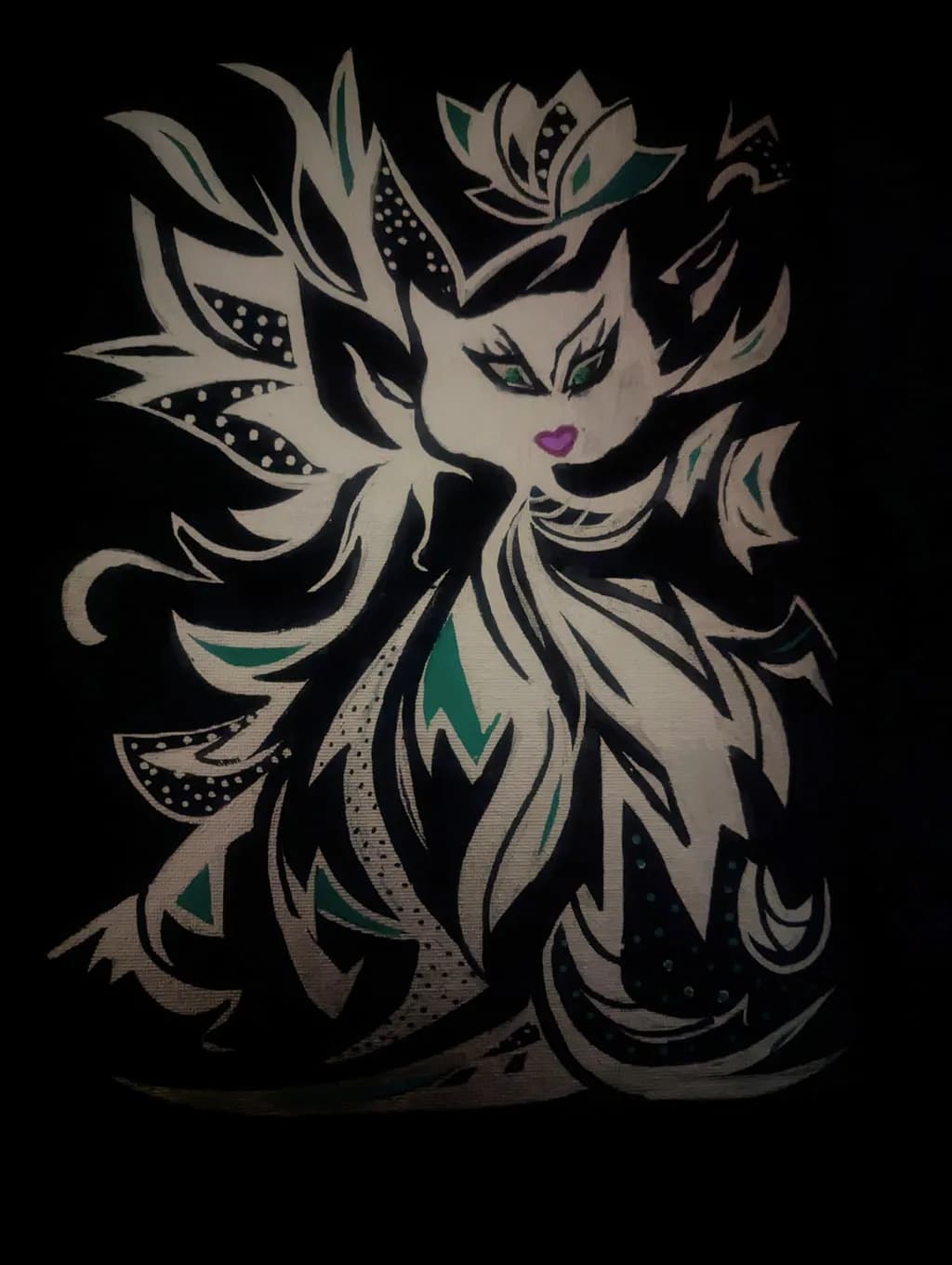 Floral Cat Spirit