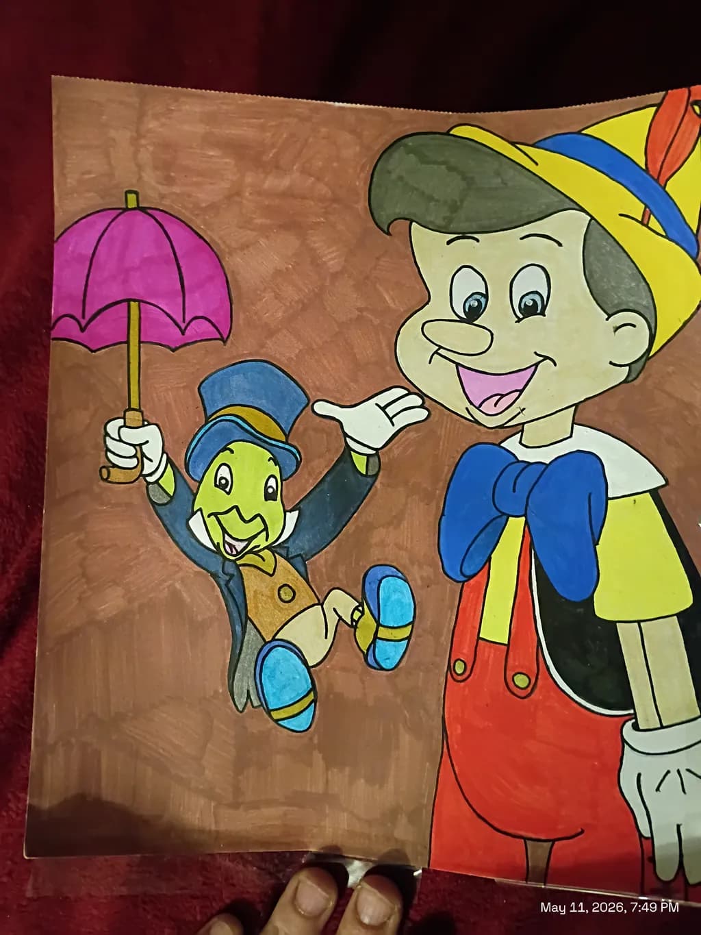 Pinocchio and Jiminy