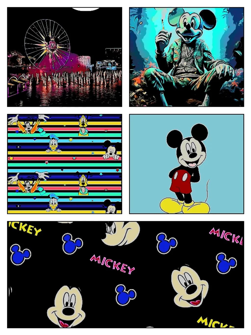 Mickey Montage Disneyland AI
