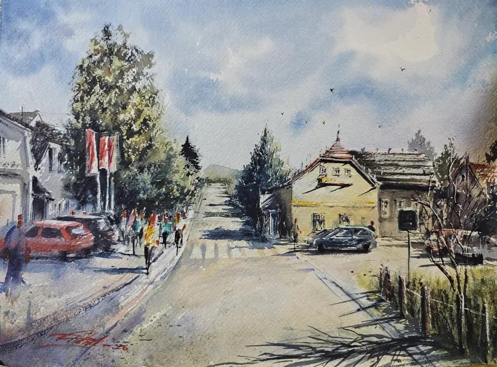 Townside Morning Light